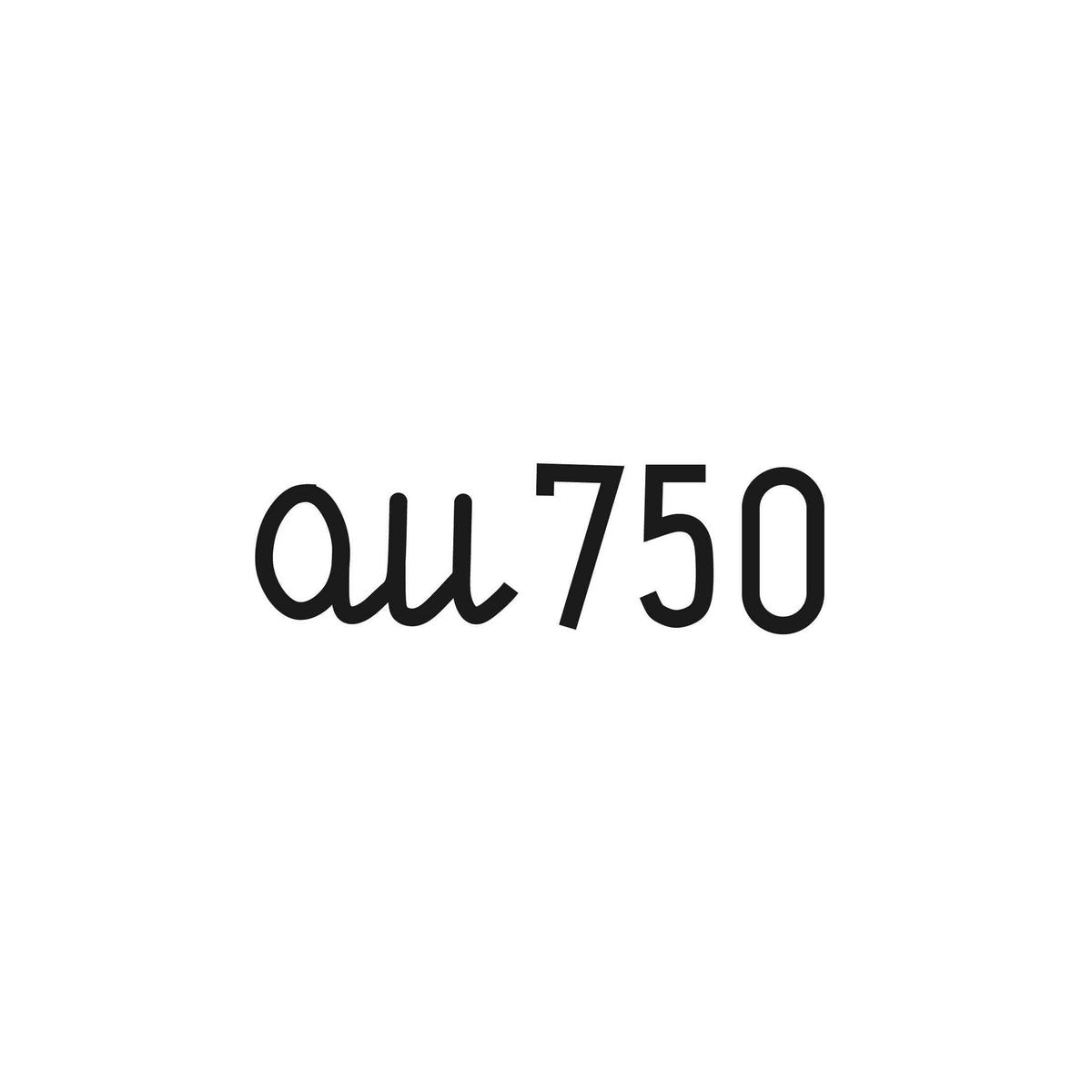 Curved hallmark stamp AG 925 or AU 750 without frame for stamping rings