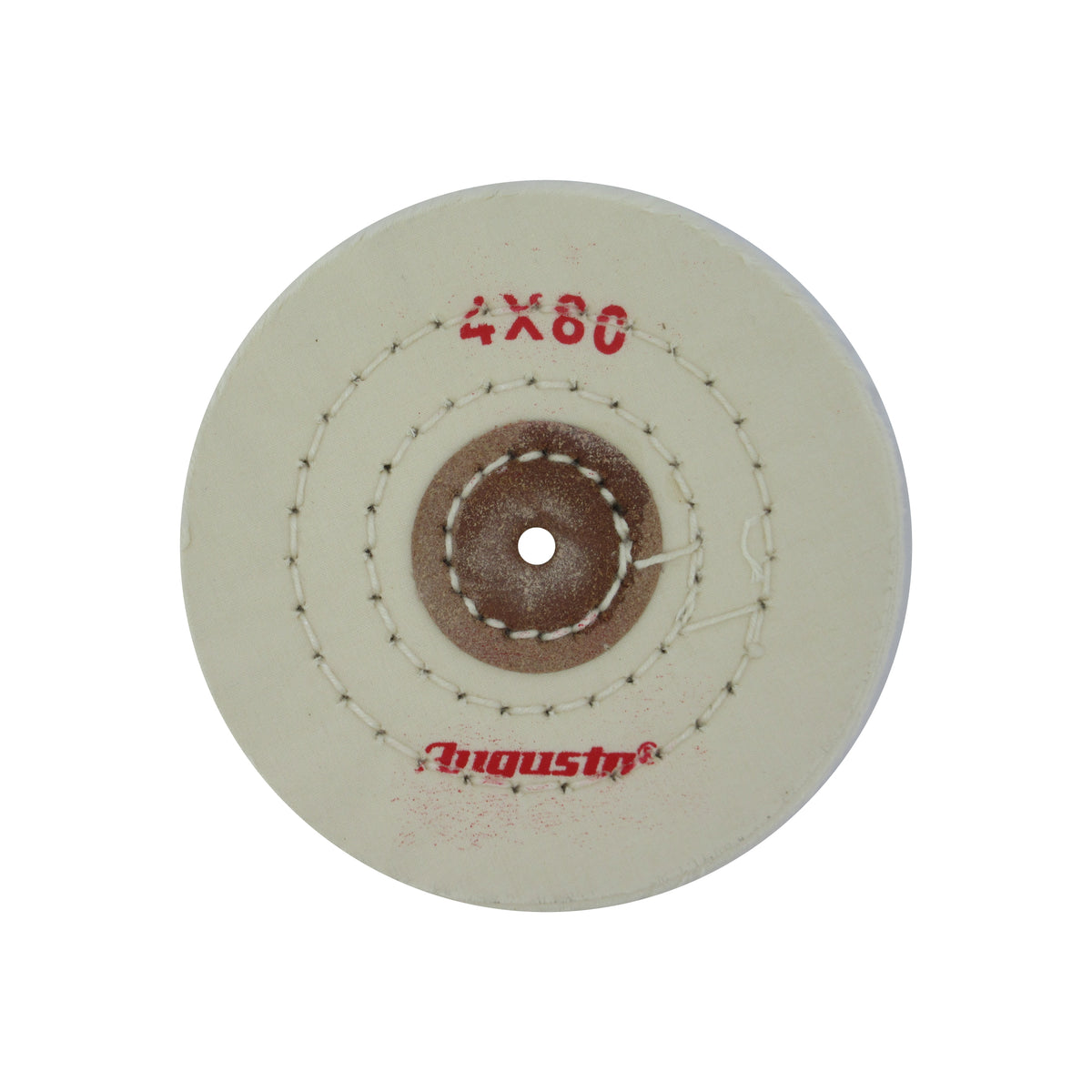 Soft cotton polishing wheel with cardboard centre for bench polishing machines