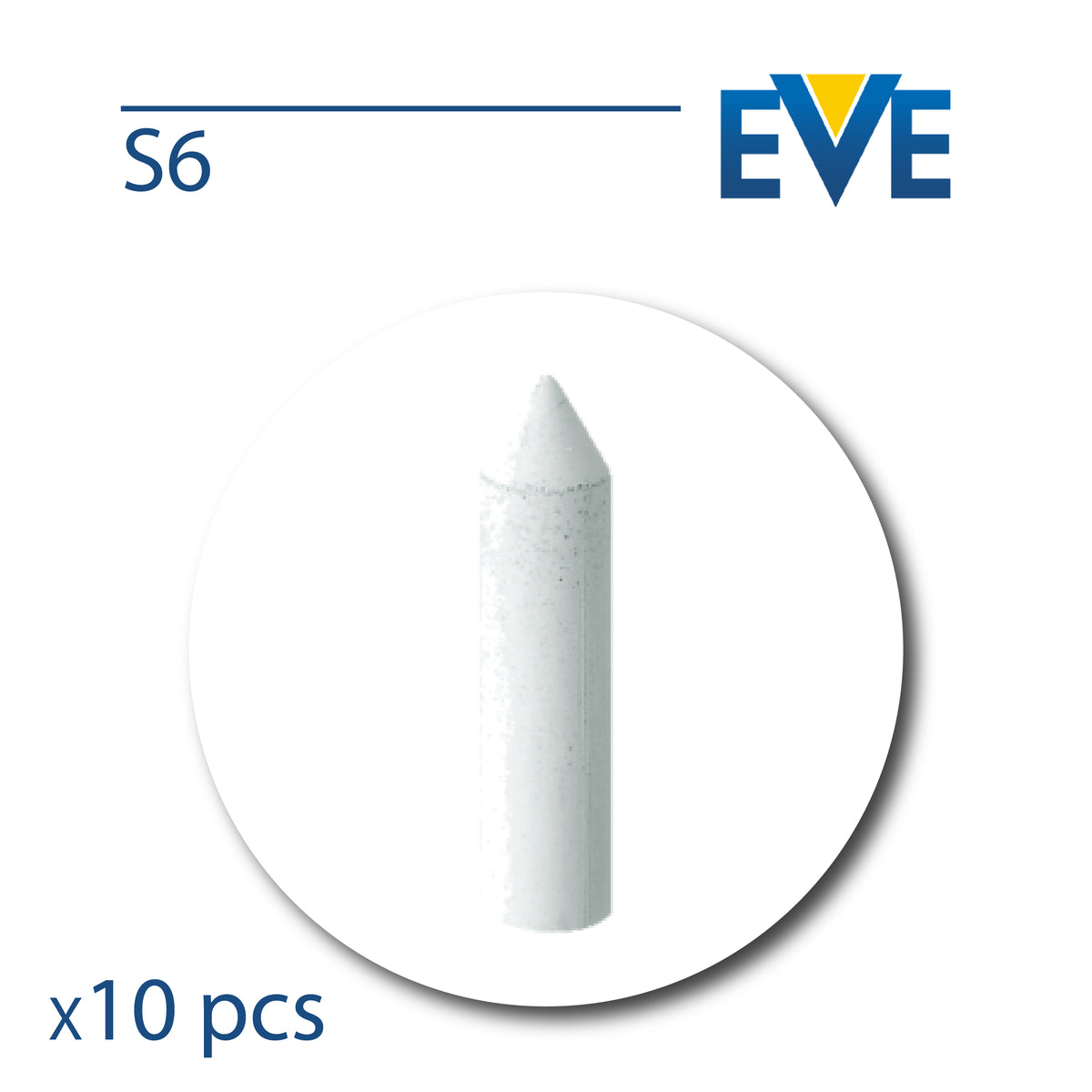 EVE Silicone Polishers - Unmounted Torpedo – for Gold, Silver & Metal Alloys - Ø6×24mm
