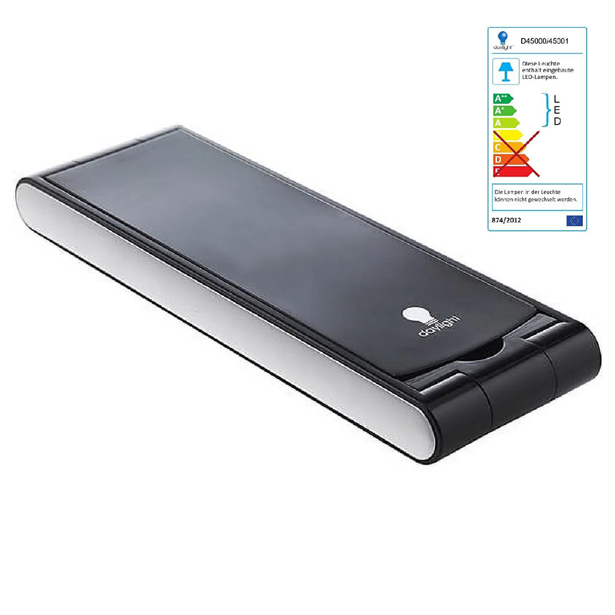 Black Foldi LED lamp showing 30 daylight LEDs for detailed work