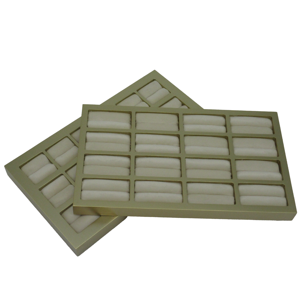 Gold Look Ring Display Tray – Holds 18 Rings