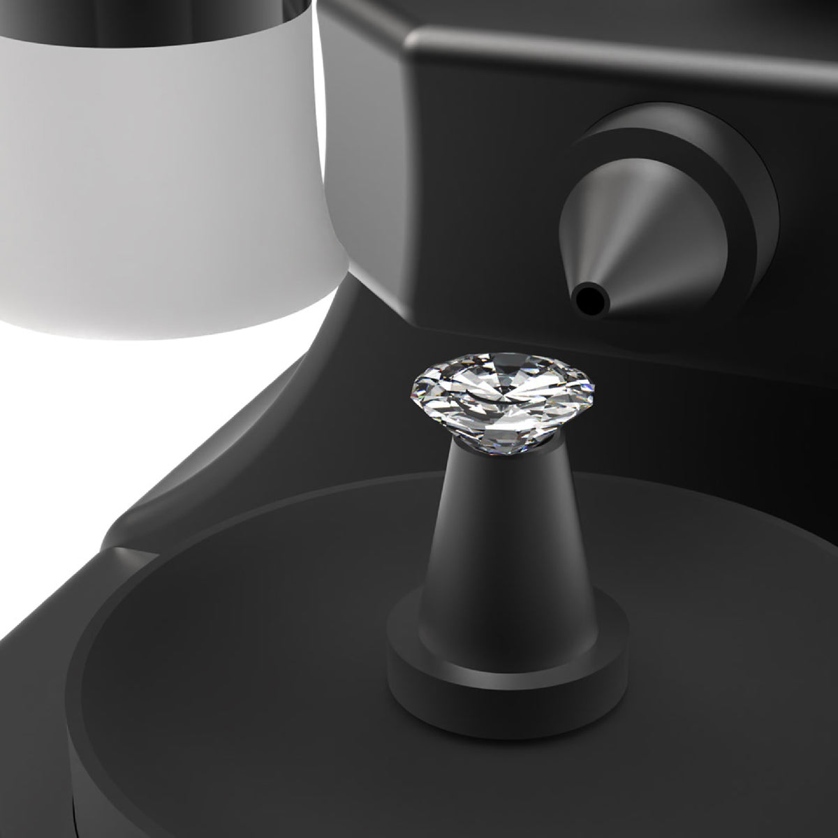 Digital diamond girdle viewer for jewellers and diamond dealers