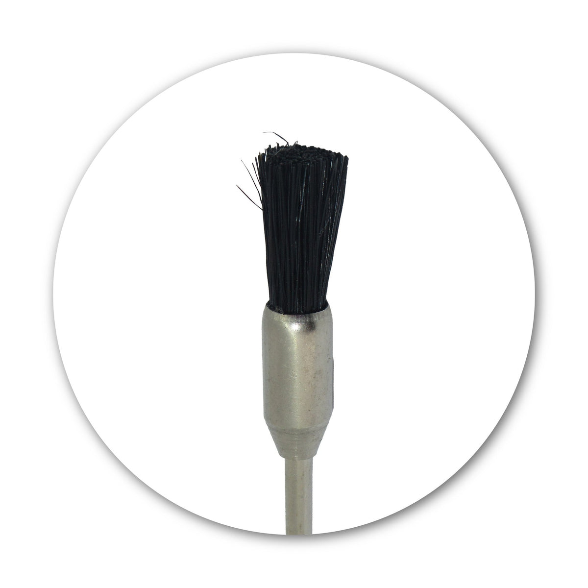 Mounted Black Bristle Pencil Brush
