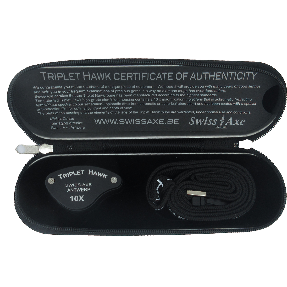 SwissAxe optical loupe for watchmaking and jewellery repair