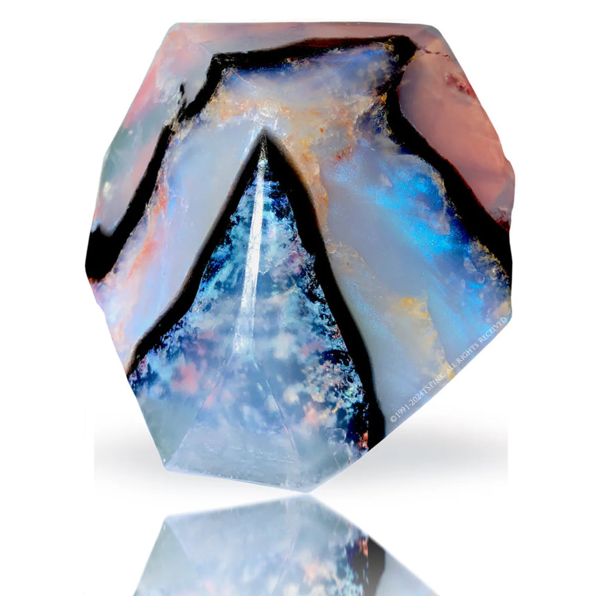 Moonstone™ SoapRocks® handmade gemstone glycerin soap, Balmy Eve tropical scented natural artisan soap with botanical extracts