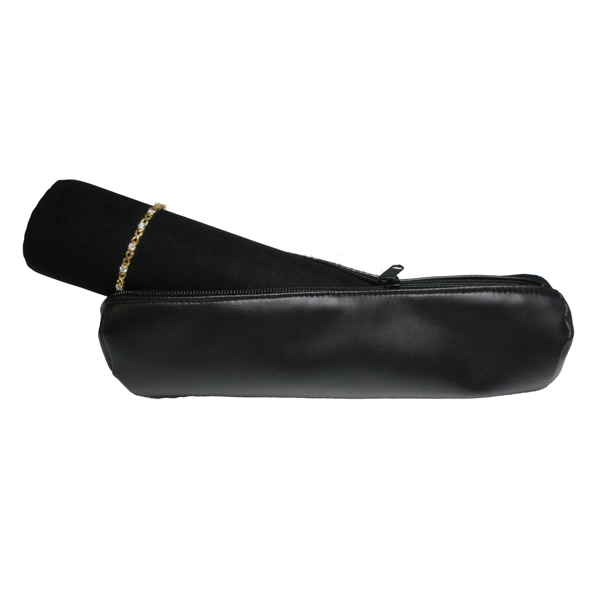 European made large bangle roll with suede interior