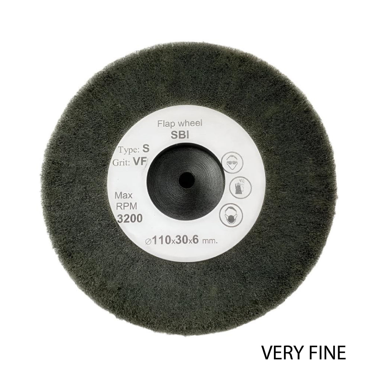 Abrasive fibre satin wheel for jewellery surface finishing
