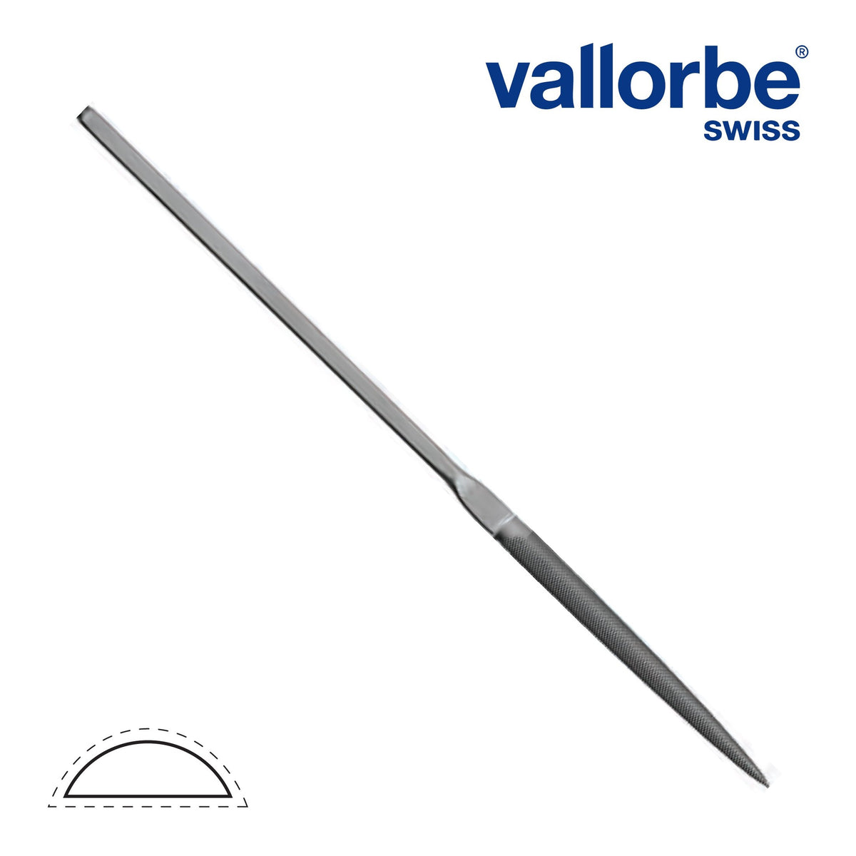 Escapement File - Vallorbe - Half Round