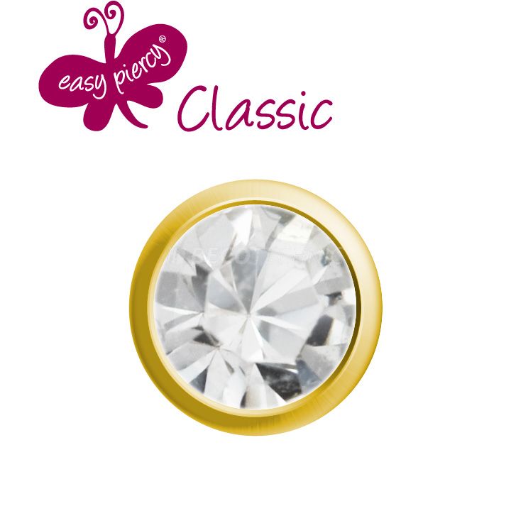 12 pairs ear studs Easy Piercy Classic - Stone
