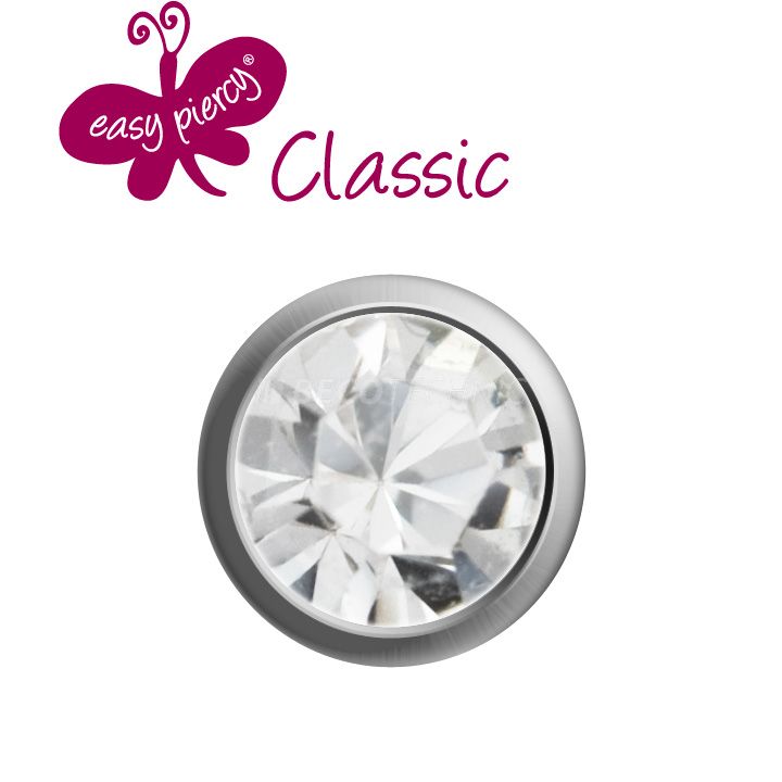 12 pairs ear studs Easy Piercy Classic - Stone