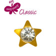 12 pairs ear studs Easy Piercy Classic - STAR