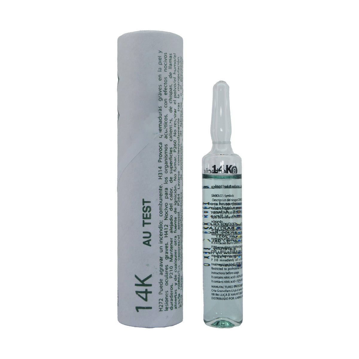 Technoflux gold testing acid ampoules 9K 14K 18K 24K