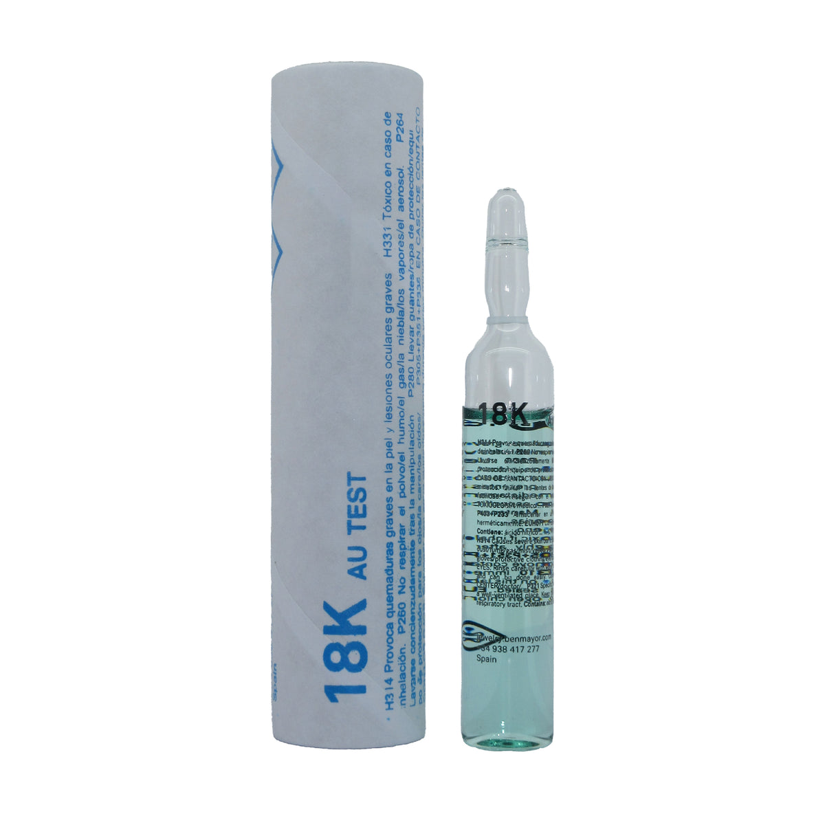 Jewelry testing acid glass ampoules 15 ml Technoflux - Davtools