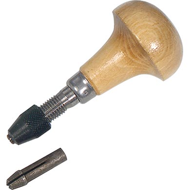 Holder with 2 chucks 0-3,0 mm