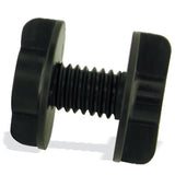 Plastic bristle disc adapter for mounting polishing discs on tapered spindles