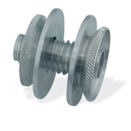Bristle disc adapter mounts for tapered polishing spindles in aluminium and plastic