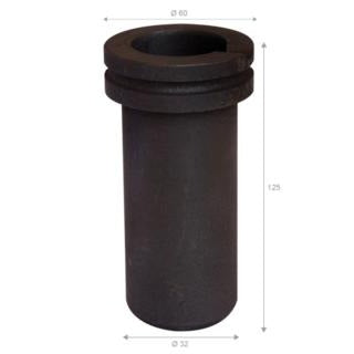 Graphite crucible for electric furnace 0,5 kg