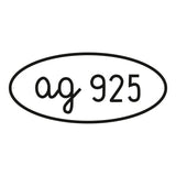 Curved Jewelry Hallmark Stamp with Frame – Belgium Standard