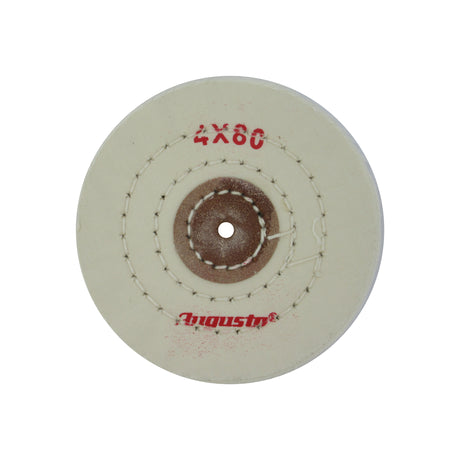 Soft cotton polishing wheel with cardboard centre for bench polishing machines