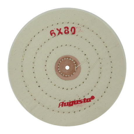 Premium stitched white muslin buffing wheel for goldsmiths and silversmiths