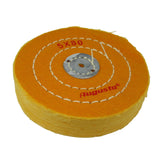 Augusta yellow cotton polishing buff disc for scratch removal 5X80
