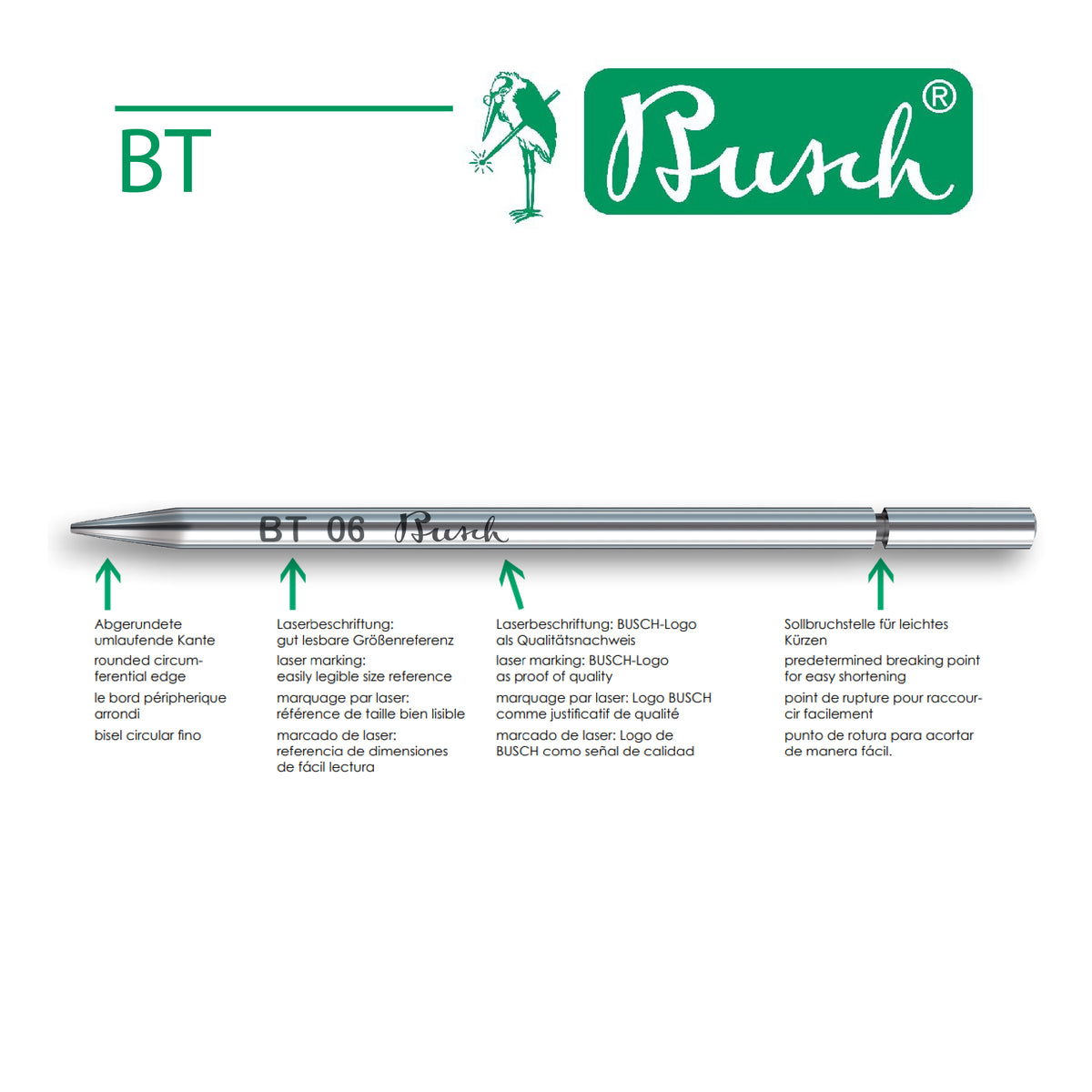 BUSCH Beading Tools sizes 02 to 08 for jewelers