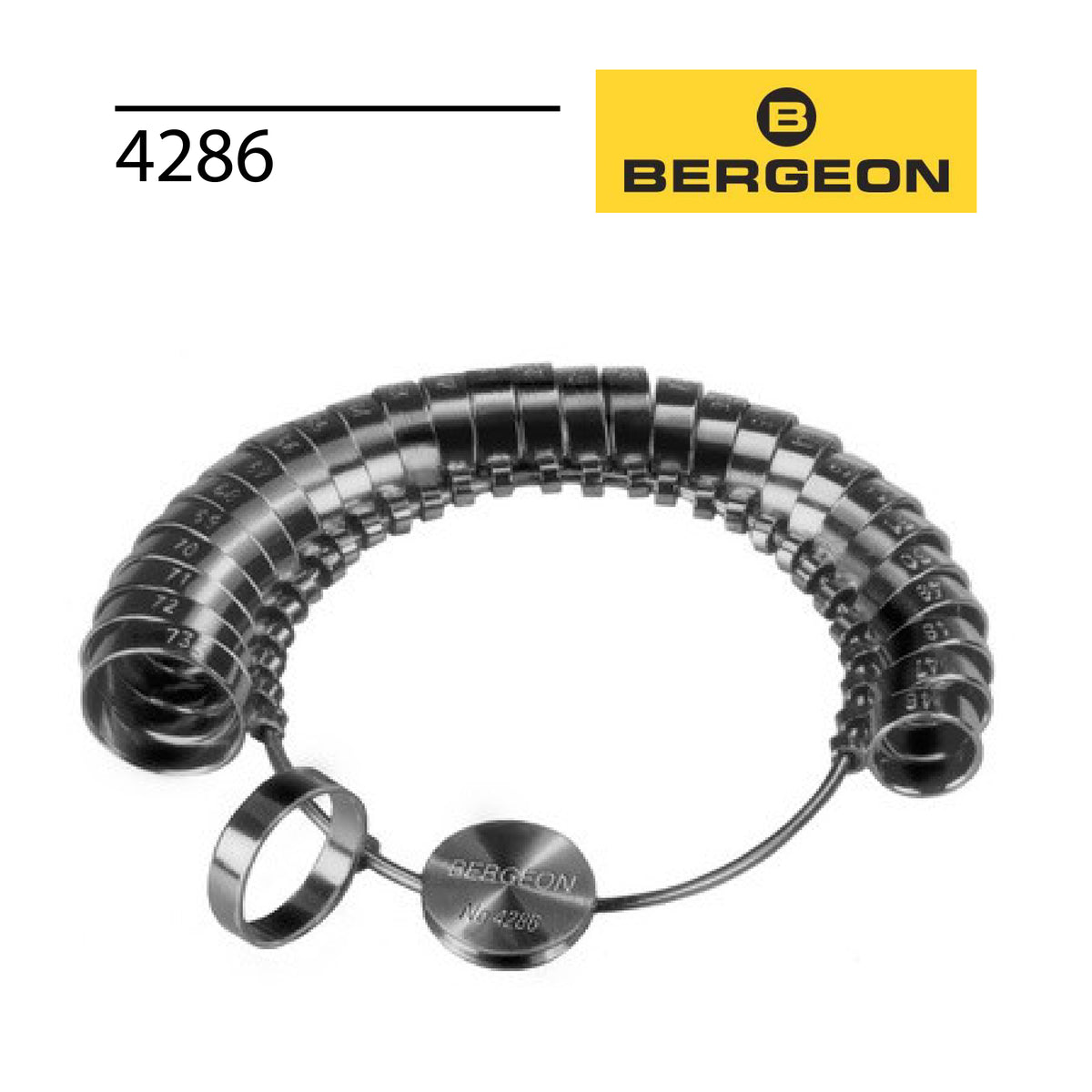 Bergeon 4286 Swiss Made ring gauge for broad wedding rings