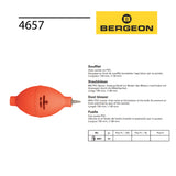 Bergeon 4657 rubber dust blower with soft PVC tip for watch repair and jewellery workshops