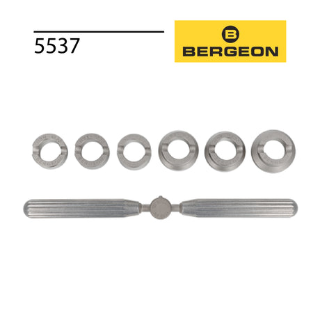 Professional Bergeon steel watch case wrench for opening and closing waterproof screw-back watches