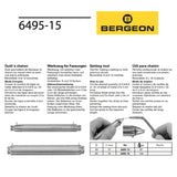 Bergeon 6495-15 jewellery setting tool with 20° angle and Ø15 mm diameter for goldsmiths