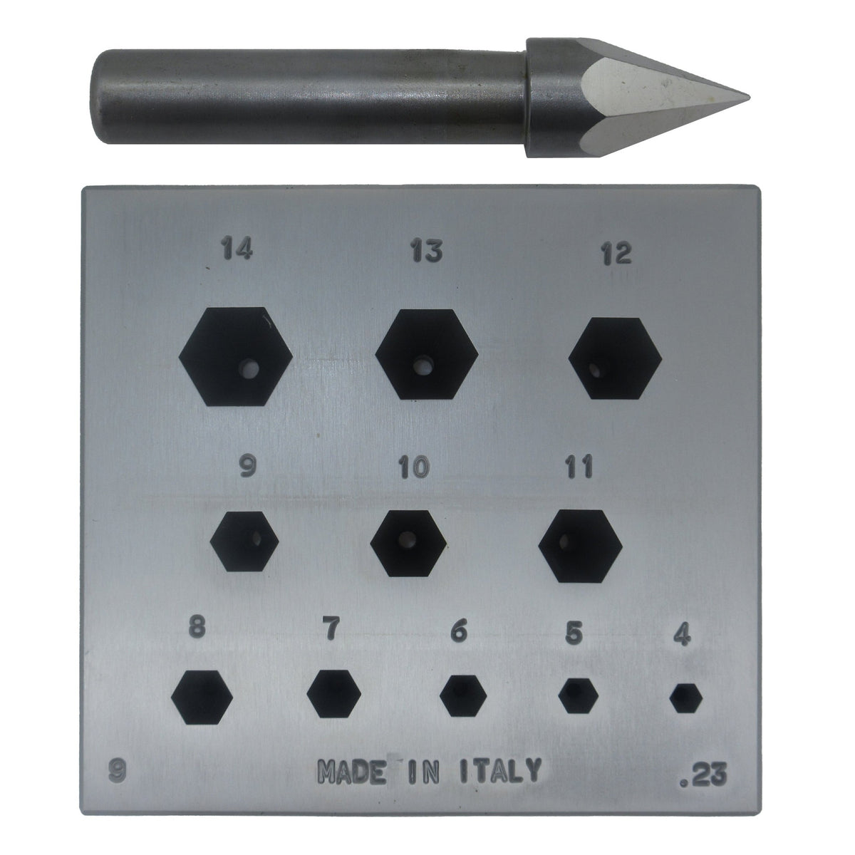 HEXAGONAL - Bezel Block and Punch Set