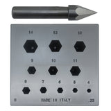 HEXAGONAL - Bezel Block and Punch Set