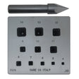 SQUARE CHAMFERED - Bezel Block and Punch Set