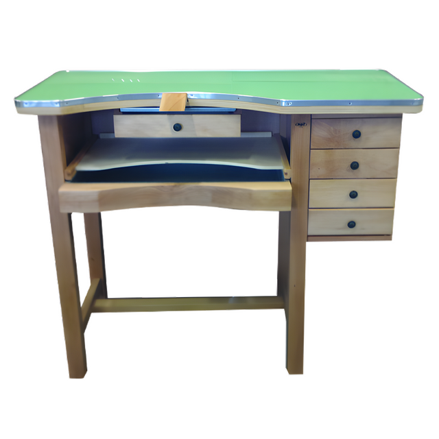 Copy of Jeweller's Bench - 3 drawers - Laminated green
