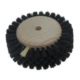 Hard black Chungking bristle polishing wheel with wooden core