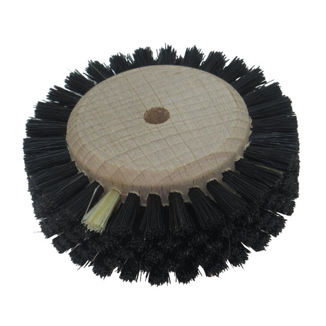 Hard black Chungking bristle polishing wheel with wooden core