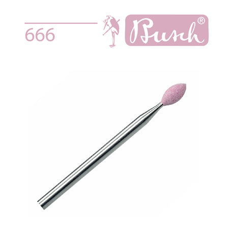 Busch 666 tapered point abrasive for detailed jewellery finishing