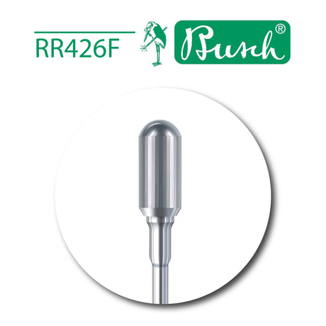 Busch RR426F 36-facet carbide burnisher 6mm with 3/32 inch shank