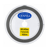 Cenfill 7 strand stainless steel beading wire with nylon coating
