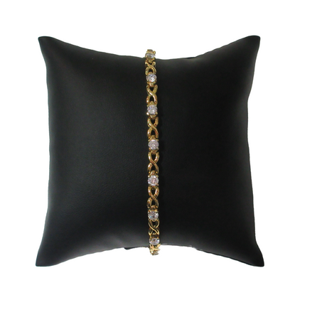 Cushion Black Simili Leather