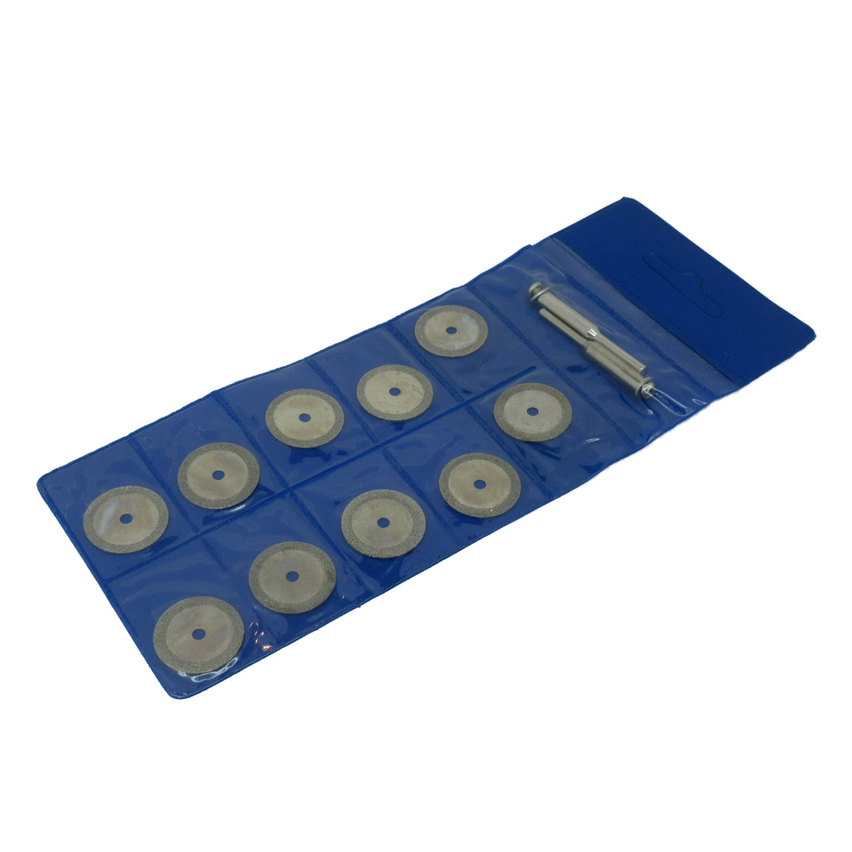 Diamond cutting disc set 20 mm 10 pieces with mandrels