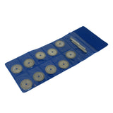 Diamond cutting disc set 20 mm 10 pieces with mandrels