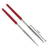 Square diamond needle file for filing carbide, glass, ceramics and jewellery work