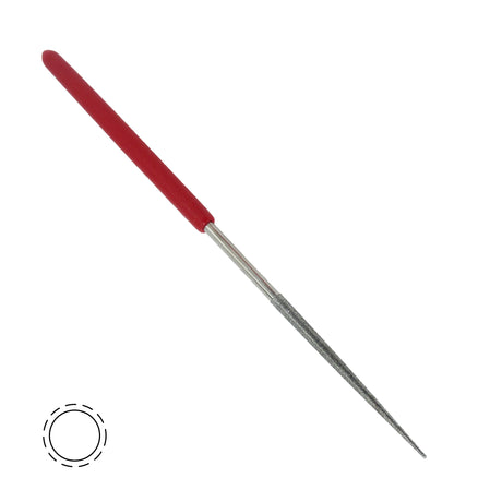 Diamond needle files with 50 mm working length and ergonomic soft-grip handles