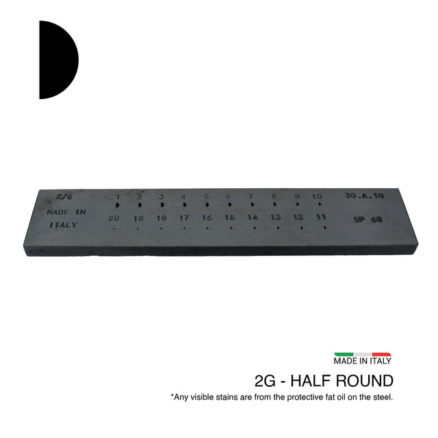 HALF ROUND 50% - Steel Drawplates - Italy
