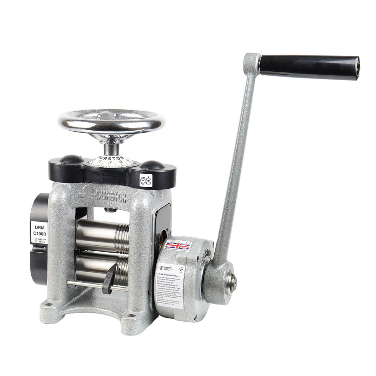 Heavy duty combination rolling mill for goldsmiths and silversmiths workshop