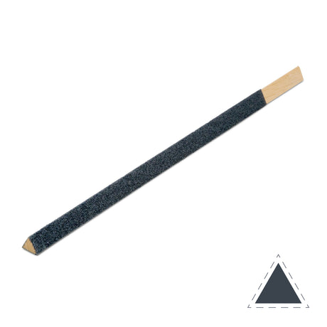 Triangular emery sanding stick 250mm for goldsmithing jewellery making and detailed metal sanding