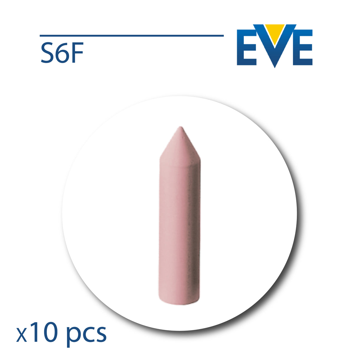 EVE Silicone Polishers - Unmounted Torpedo – for Gold, Silver & Metal Alloys - Ø6×24mm