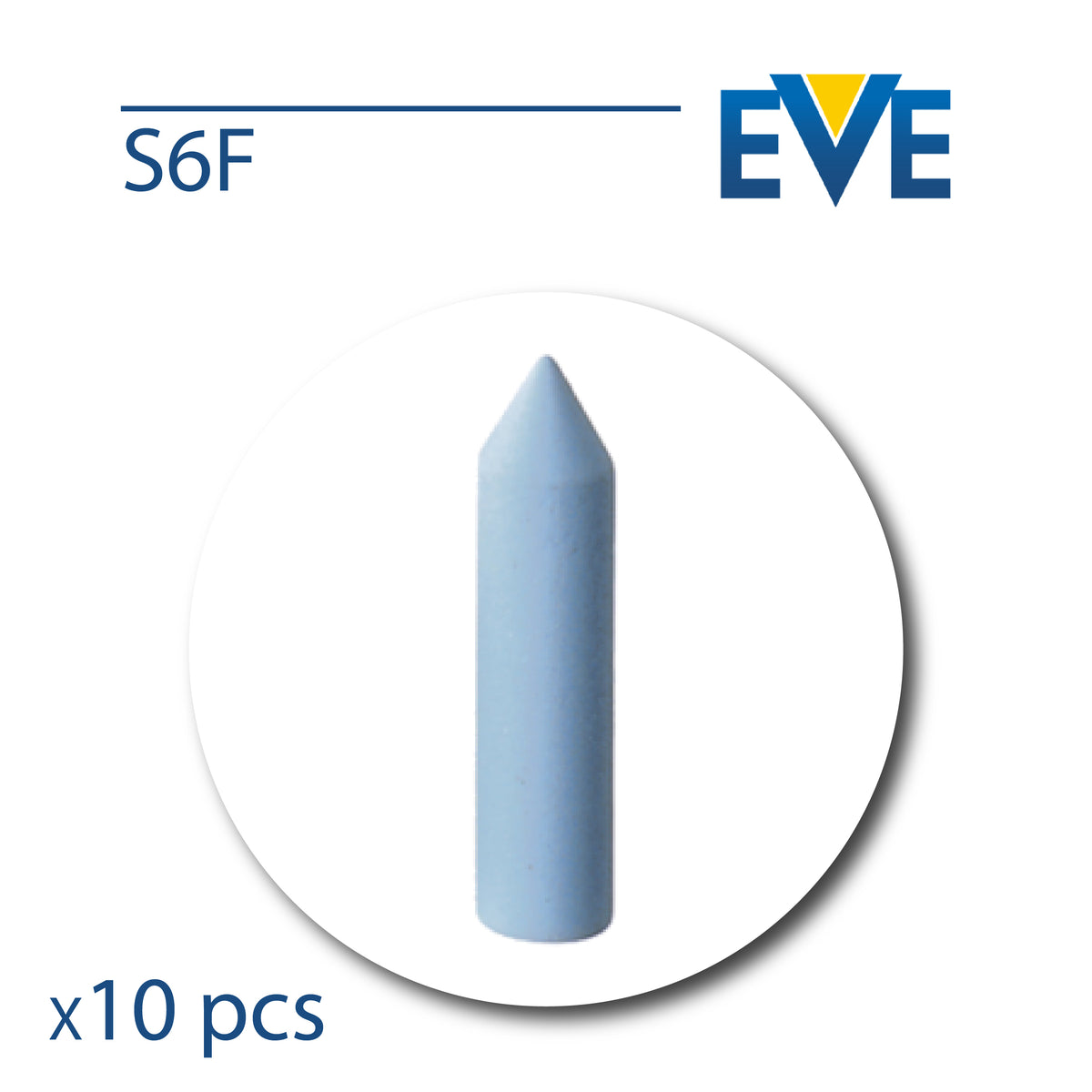 EVE Silicone Polishers - Unmounted Torpedo – for Gold, Silver & Metal Alloys - Ø6×24mm