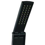 Black Foldi LED lamp showing 30 daylight LEDs for detailed work CLOSE UP